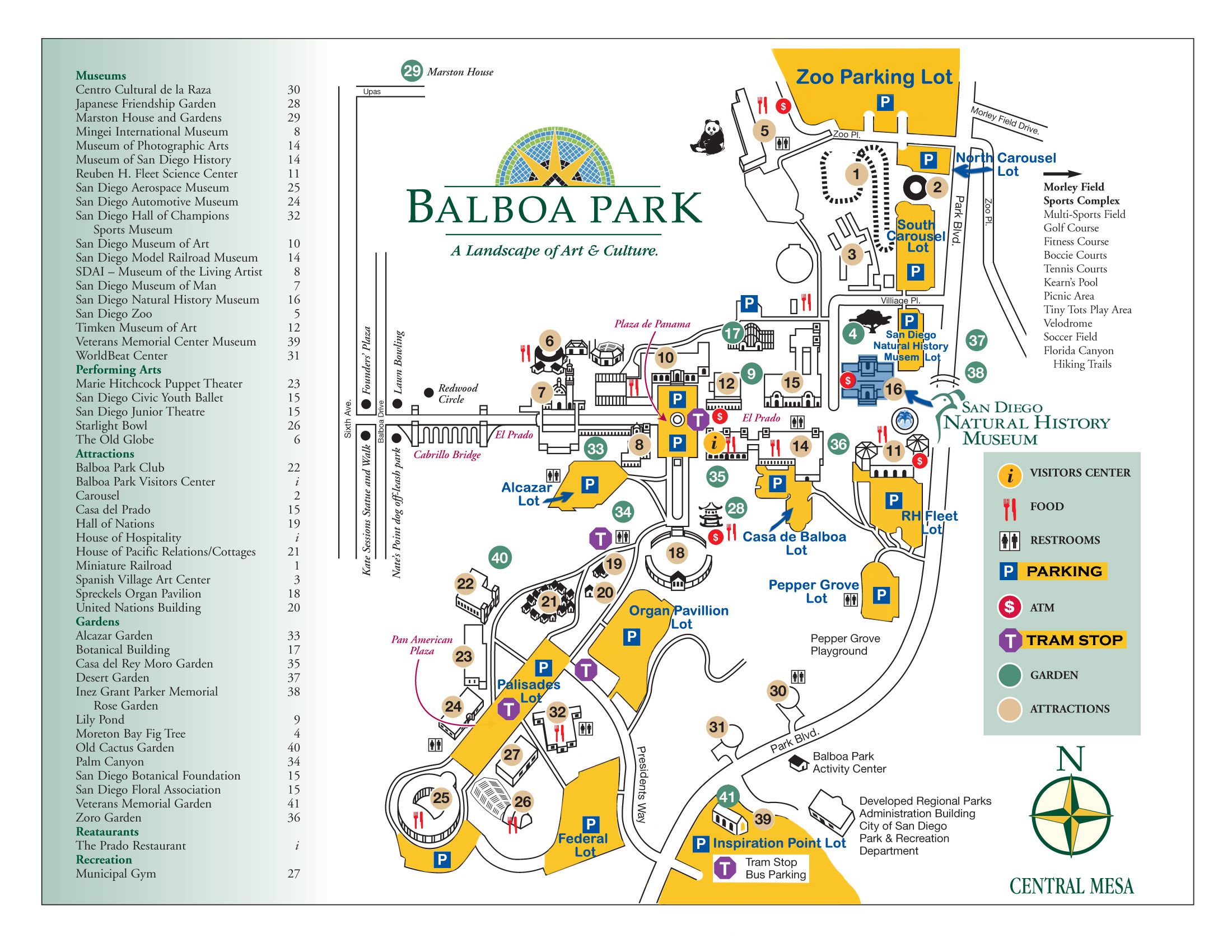 Visitor S Map Of San Diego Zoo Balboa Park Curtis Wri - vrogue.co